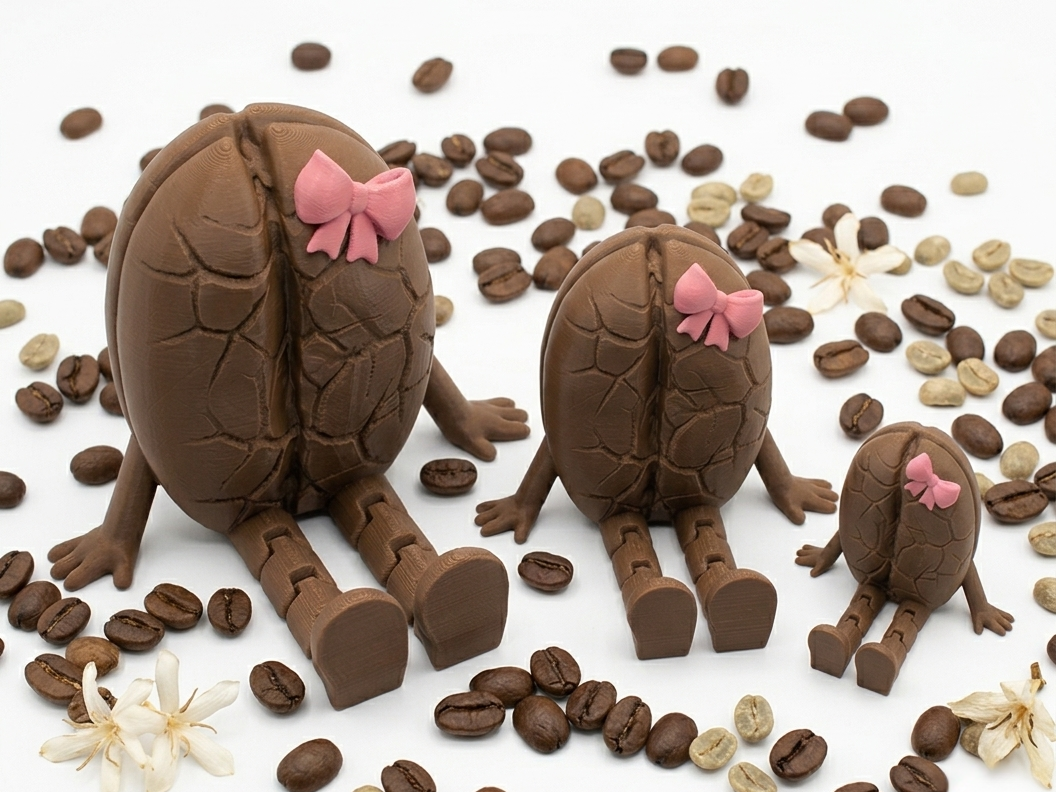 حبات بن القهوة ( كبيرة ووسط وصغيرة )