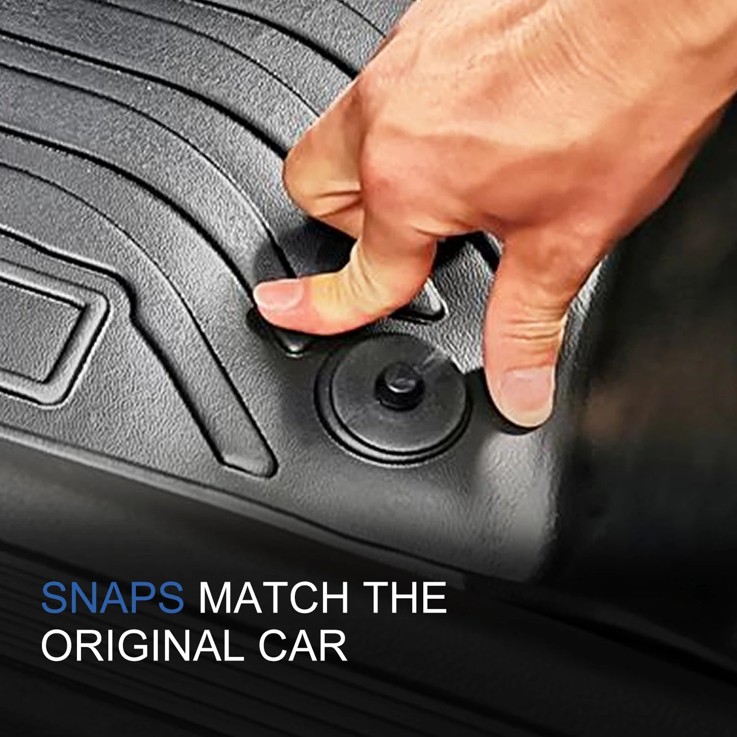 LUCKEASY Floor Mats RHD for Tesla Model Y 5seats Juniper Launch 2025 2026 TPE Cargo Liner Trunk Mats Backrest Pad Protection